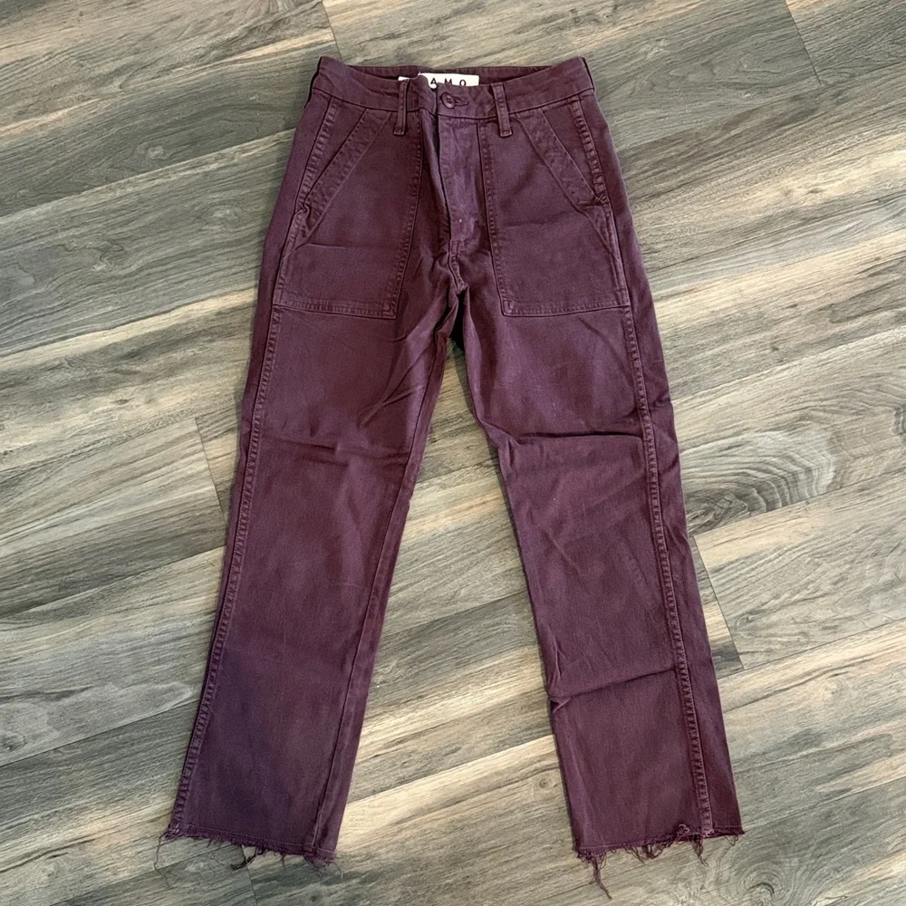 AMO EASY ARMY TROUSER, 25, WINE